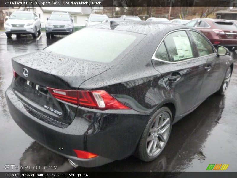 Obsidian Black / Black 2014 Lexus IS 250 F Sport AWD