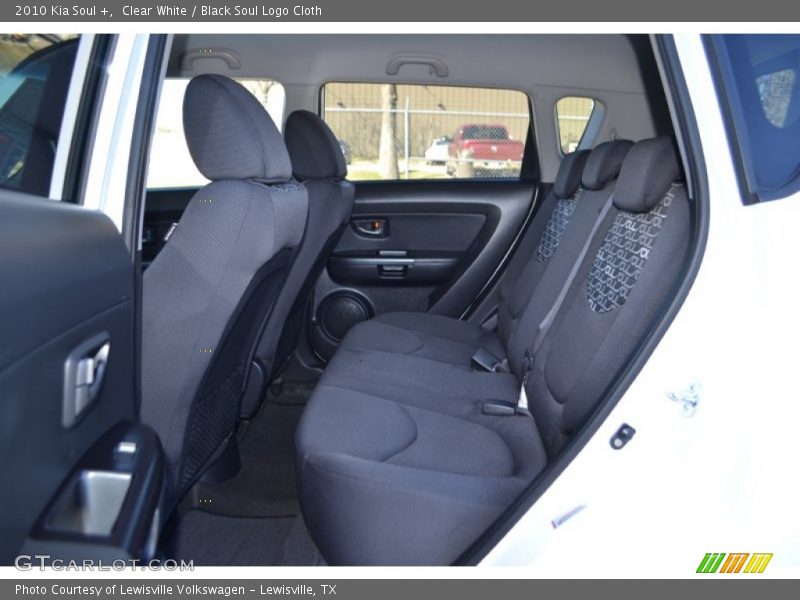 Clear White / Black Soul Logo Cloth 2010 Kia Soul +