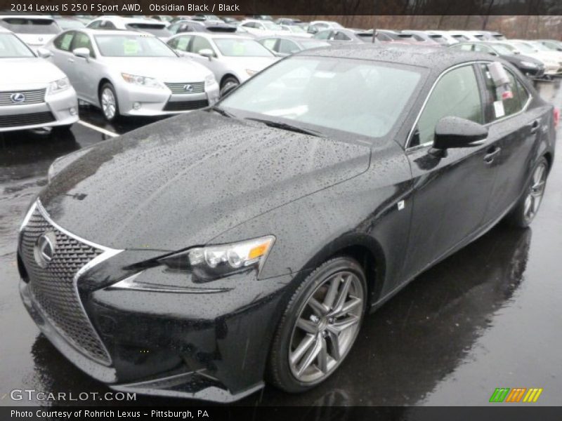 Obsidian Black / Black 2014 Lexus IS 250 F Sport AWD