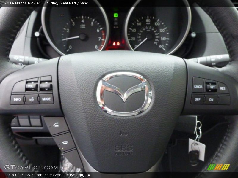 Zeal Red / Sand 2014 Mazda MAZDA5 Touring