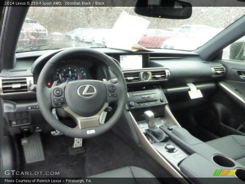 Obsidian Black / Black 2014 Lexus IS 250 F Sport AWD