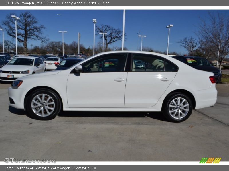 Candy White / Cornsilk Beige 2011 Volkswagen Jetta SE Sedan