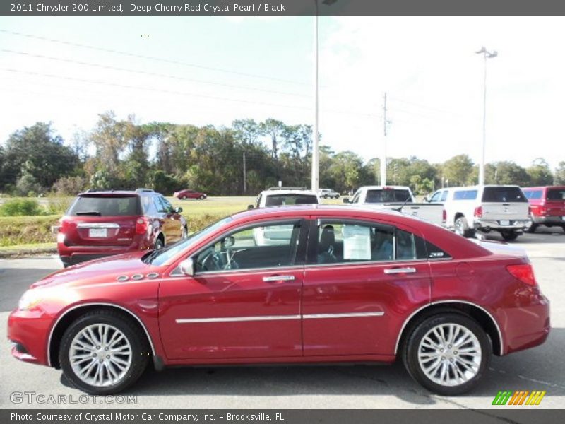 Deep Cherry Red Crystal Pearl / Black 2011 Chrysler 200 Limited