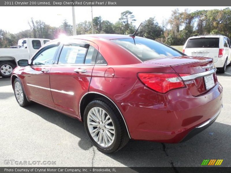 Deep Cherry Red Crystal Pearl / Black 2011 Chrysler 200 Limited