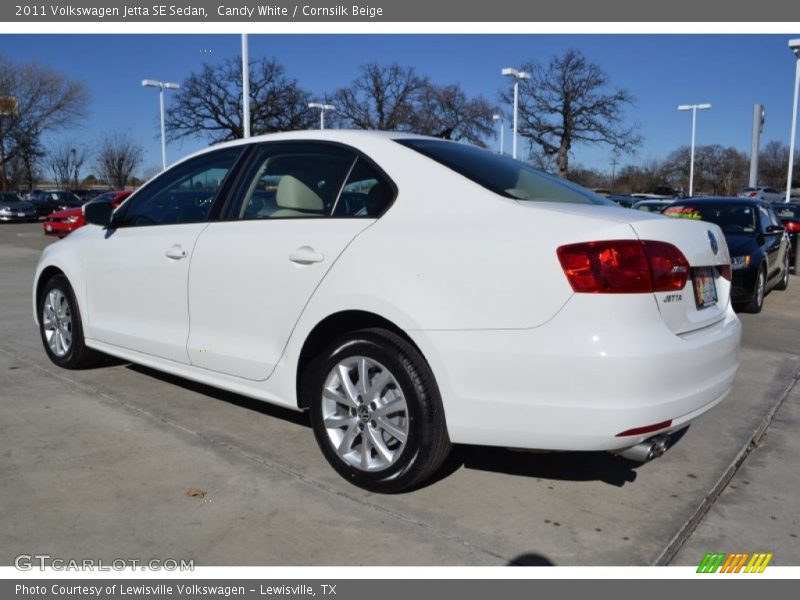 Candy White / Cornsilk Beige 2011 Volkswagen Jetta SE Sedan