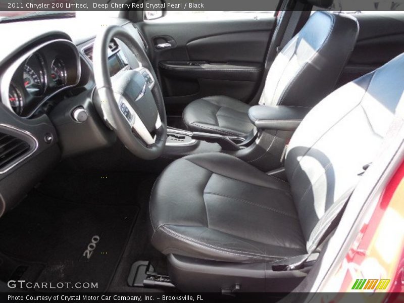 Deep Cherry Red Crystal Pearl / Black 2011 Chrysler 200 Limited