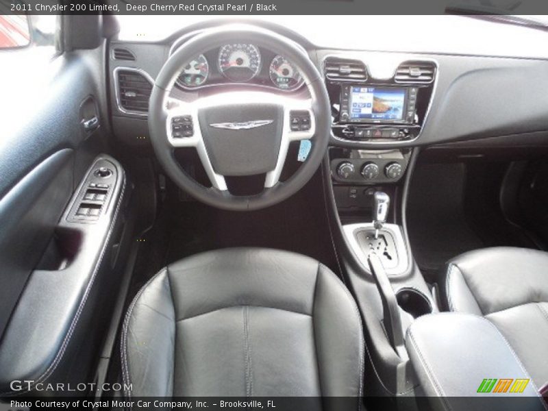 Deep Cherry Red Crystal Pearl / Black 2011 Chrysler 200 Limited