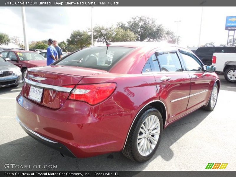 Deep Cherry Red Crystal Pearl / Black 2011 Chrysler 200 Limited