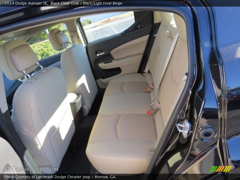 Black Clear Coat / Black/Light Frost Beige 2014 Dodge Avenger SE