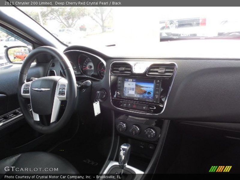 Deep Cherry Red Crystal Pearl / Black 2011 Chrysler 200 Limited