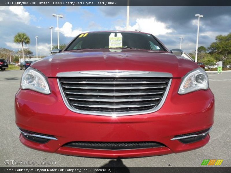 Deep Cherry Red Crystal Pearl / Black 2011 Chrysler 200 Limited