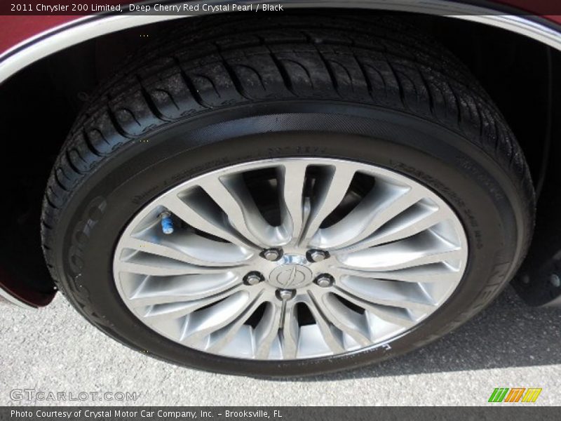 Deep Cherry Red Crystal Pearl / Black 2011 Chrysler 200 Limited