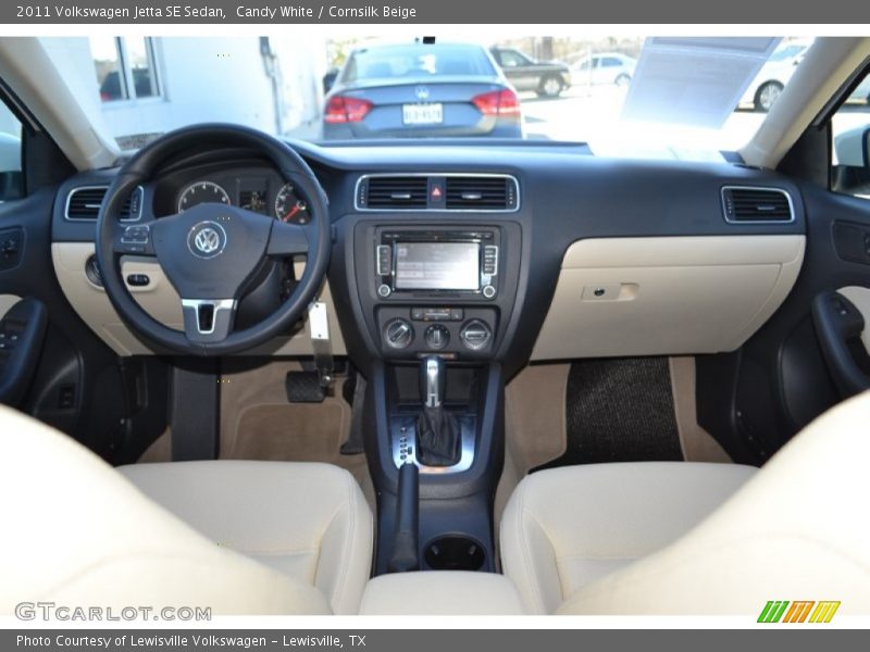 Candy White / Cornsilk Beige 2011 Volkswagen Jetta SE Sedan