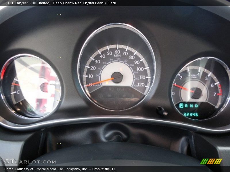 Deep Cherry Red Crystal Pearl / Black 2011 Chrysler 200 Limited