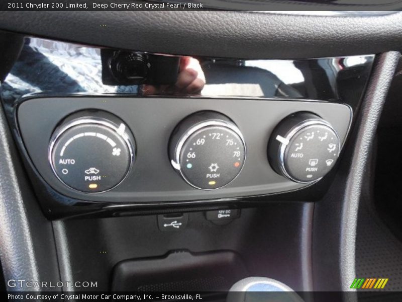 Deep Cherry Red Crystal Pearl / Black 2011 Chrysler 200 Limited
