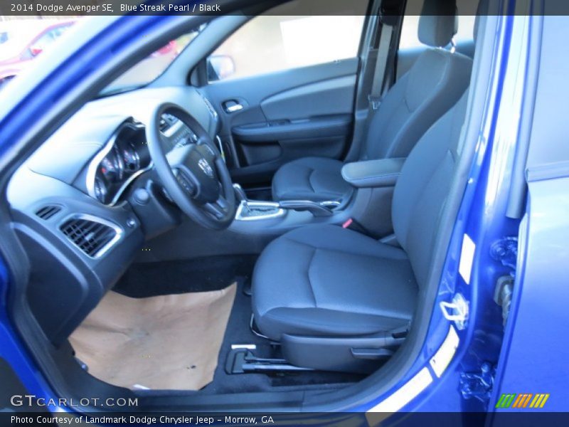 Blue Streak Pearl / Black 2014 Dodge Avenger SE