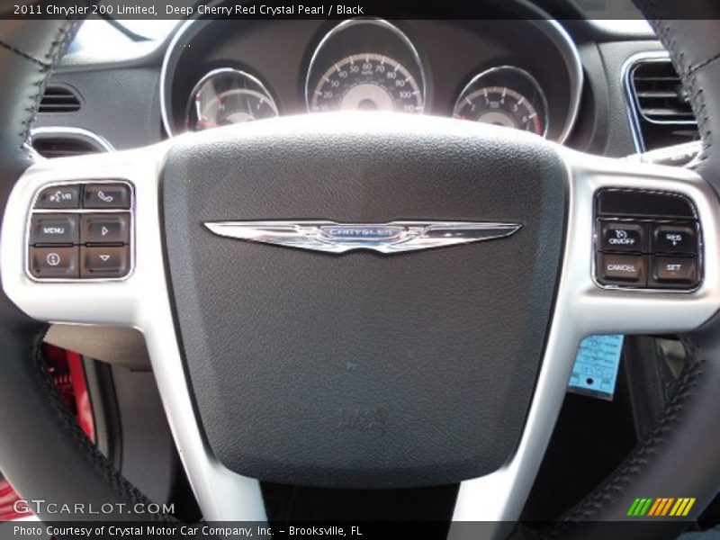 Deep Cherry Red Crystal Pearl / Black 2011 Chrysler 200 Limited