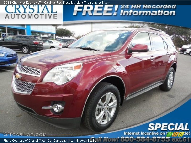Cardinal Red Metallic / Light Titanium/Jet Black 2011 Chevrolet Equinox LT