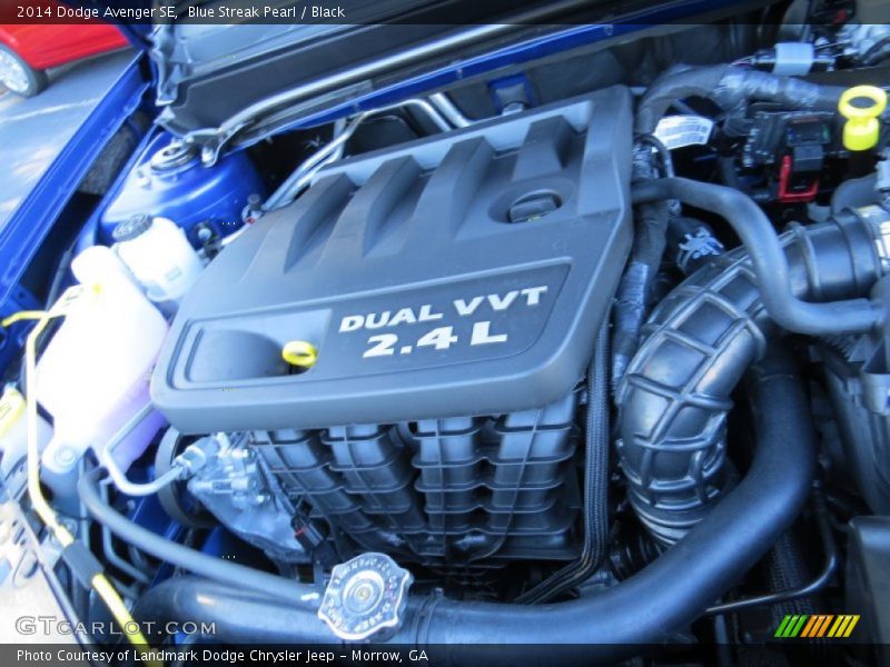 Blue Streak Pearl / Black 2014 Dodge Avenger SE