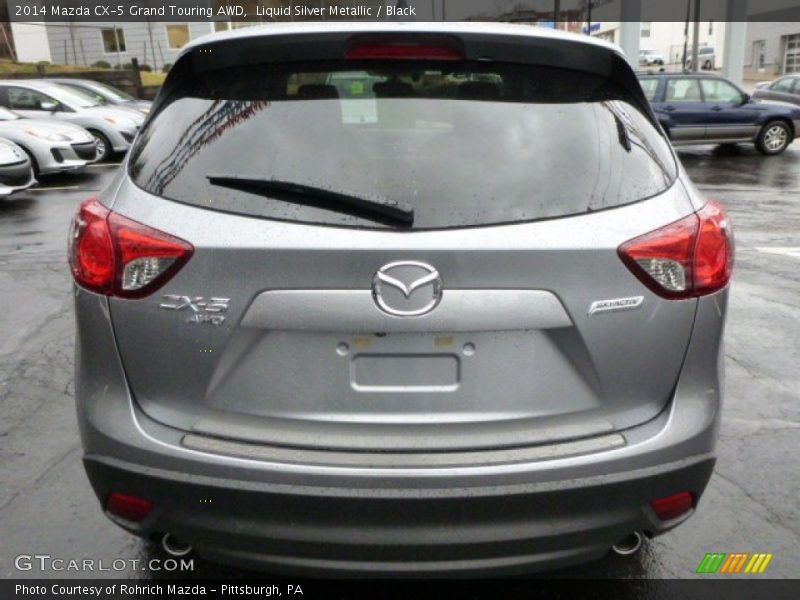 Liquid Silver Metallic / Black 2014 Mazda CX-5 Grand Touring AWD