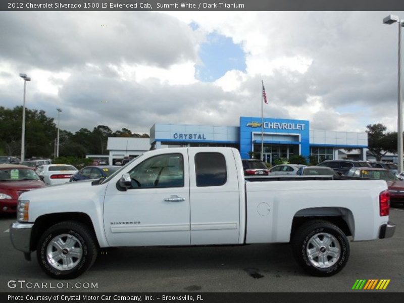 Summit White / Dark Titanium 2012 Chevrolet Silverado 1500 LS Extended Cab