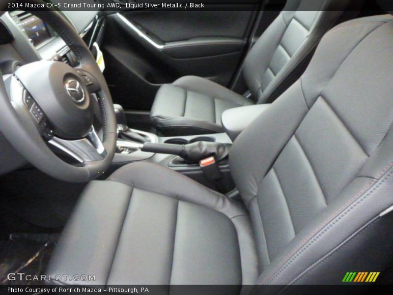 Liquid Silver Metallic / Black 2014 Mazda CX-5 Grand Touring AWD