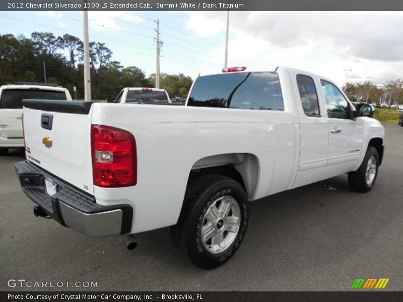 Summit White / Dark Titanium 2012 Chevrolet Silverado 1500 LS Extended Cab