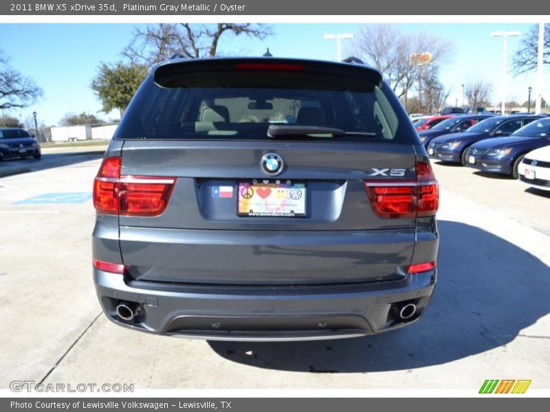 Platinum Gray Metallic / Oyster 2011 BMW X5 xDrive 35d