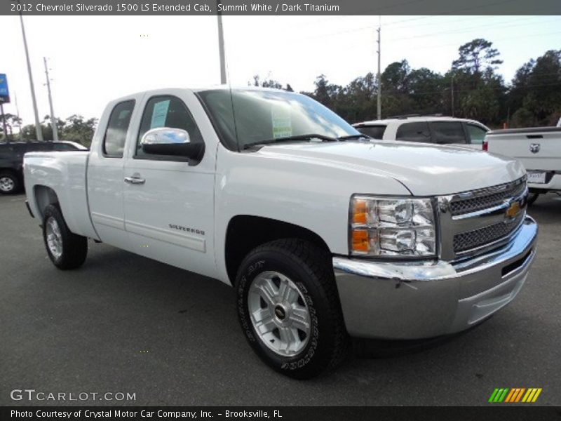 Summit White / Dark Titanium 2012 Chevrolet Silverado 1500 LS Extended Cab