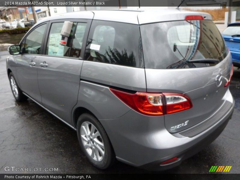 Liquid Silver Metallic / Black 2014 Mazda MAZDA5 Sport