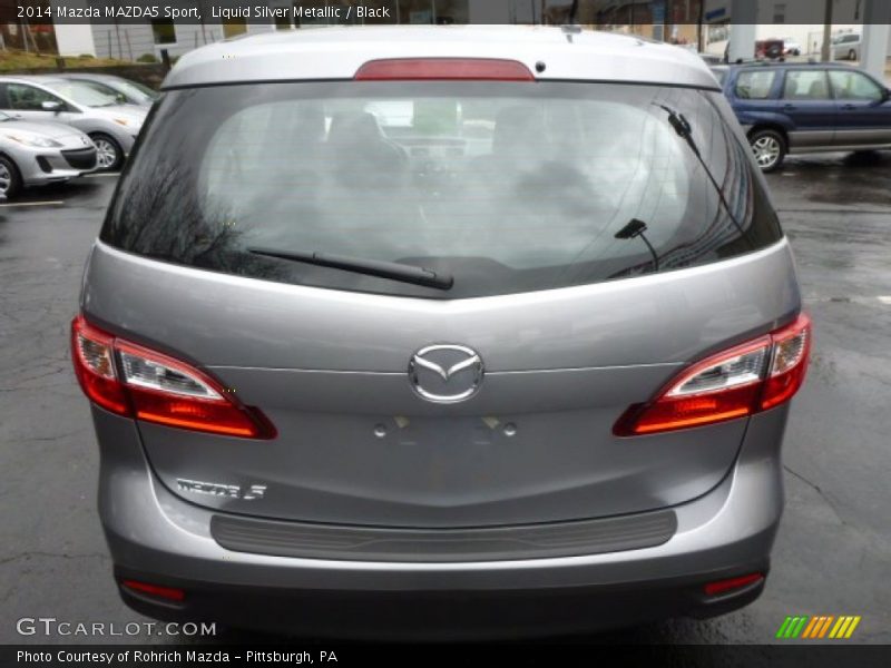 Liquid Silver Metallic / Black 2014 Mazda MAZDA5 Sport
