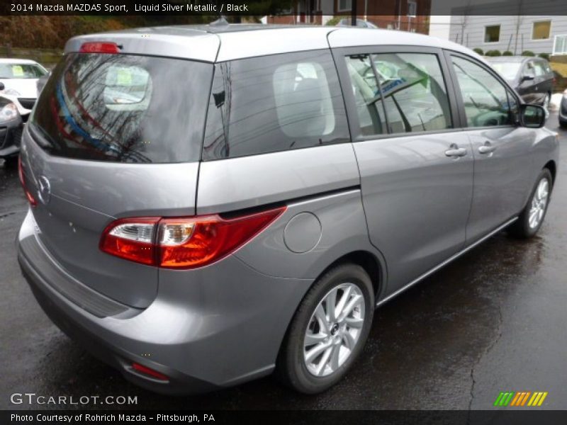 Liquid Silver Metallic / Black 2014 Mazda MAZDA5 Sport