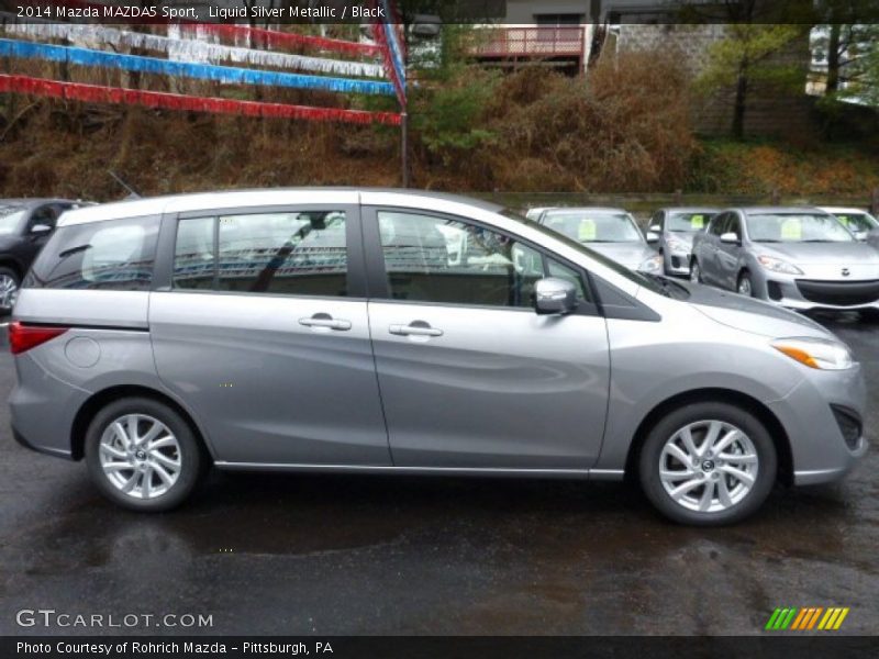 Liquid Silver Metallic / Black 2014 Mazda MAZDA5 Sport