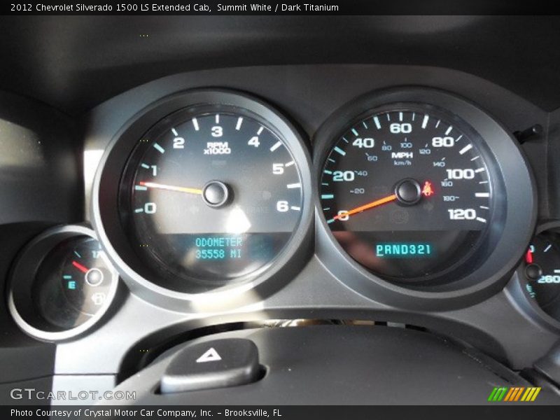 Summit White / Dark Titanium 2012 Chevrolet Silverado 1500 LS Extended Cab
