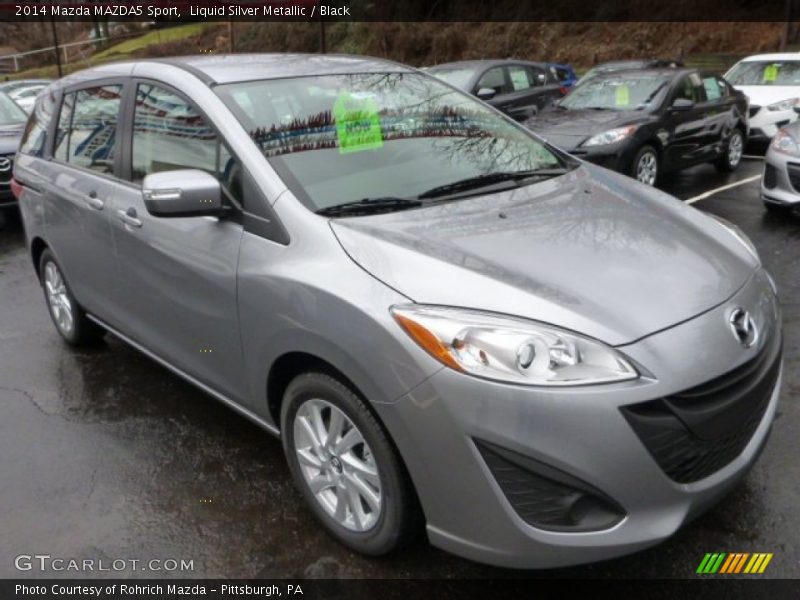 Liquid Silver Metallic / Black 2014 Mazda MAZDA5 Sport