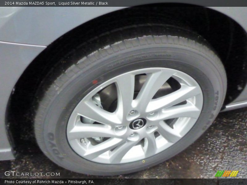 Liquid Silver Metallic / Black 2014 Mazda MAZDA5 Sport