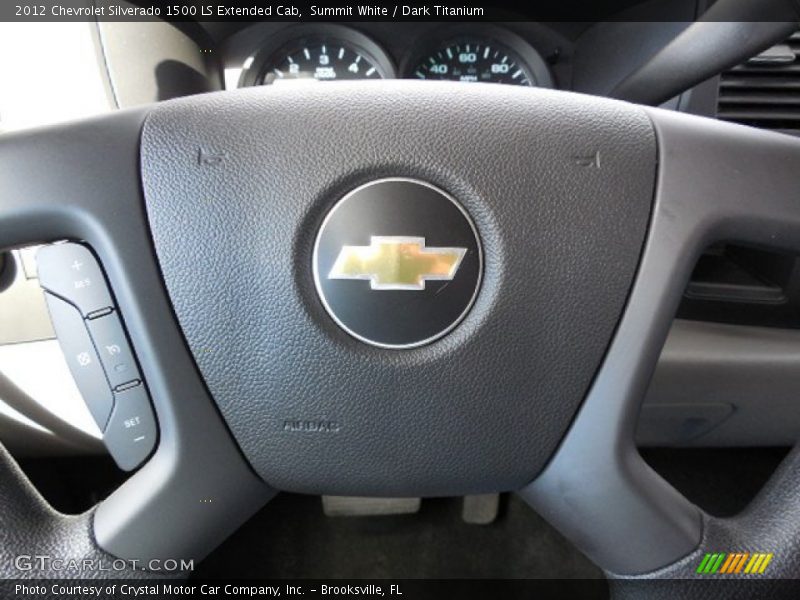 Summit White / Dark Titanium 2012 Chevrolet Silverado 1500 LS Extended Cab