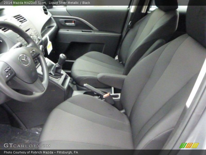 Liquid Silver Metallic / Black 2014 Mazda MAZDA5 Sport