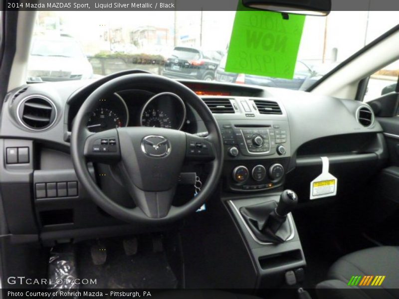 Liquid Silver Metallic / Black 2014 Mazda MAZDA5 Sport