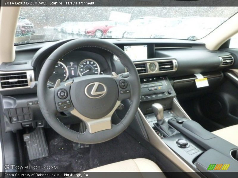 Starfire Pearl / Parchment 2014 Lexus IS 250 AWD