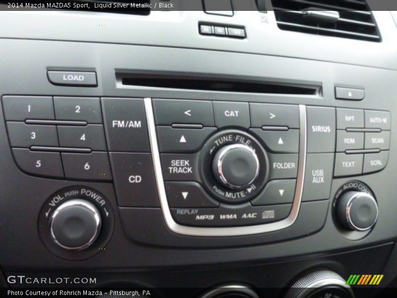 Liquid Silver Metallic / Black 2014 Mazda MAZDA5 Sport
