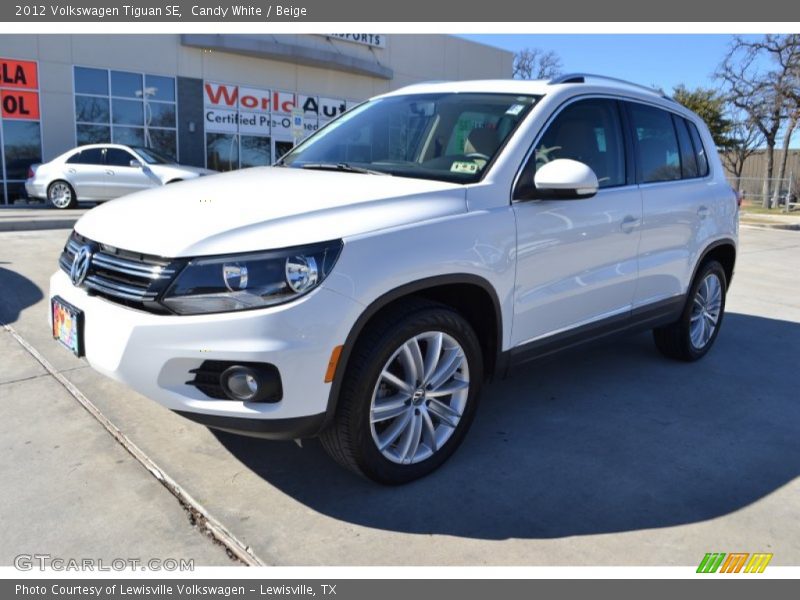 Candy White / Beige 2012 Volkswagen Tiguan SE