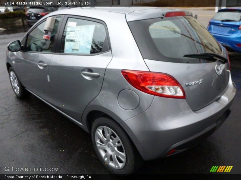 Liquid Silver / Black 2014 Mazda Mazda2 Sport