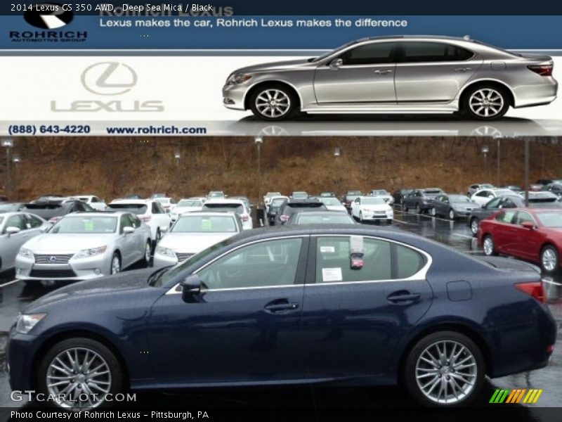Deep Sea Mica / Black 2014 Lexus GS 350 AWD