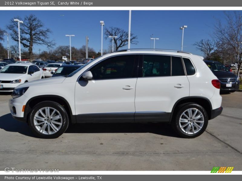 Candy White / Beige 2012 Volkswagen Tiguan SE