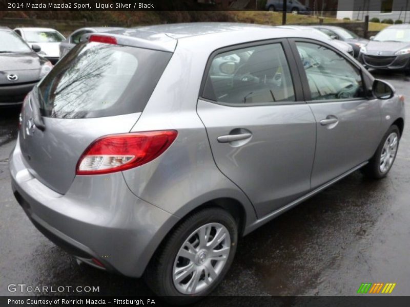 Liquid Silver / Black 2014 Mazda Mazda2 Sport