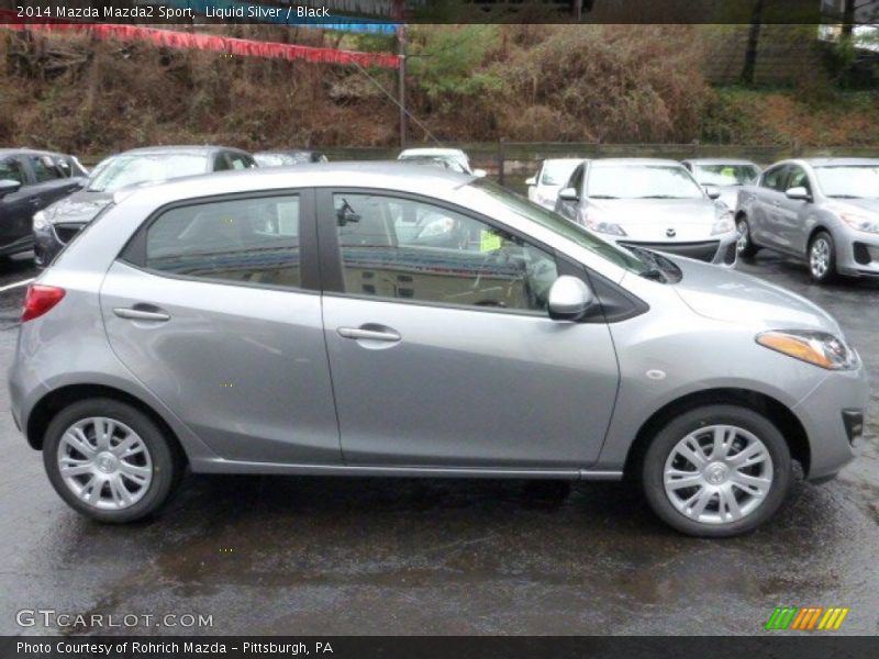 Liquid Silver / Black 2014 Mazda Mazda2 Sport