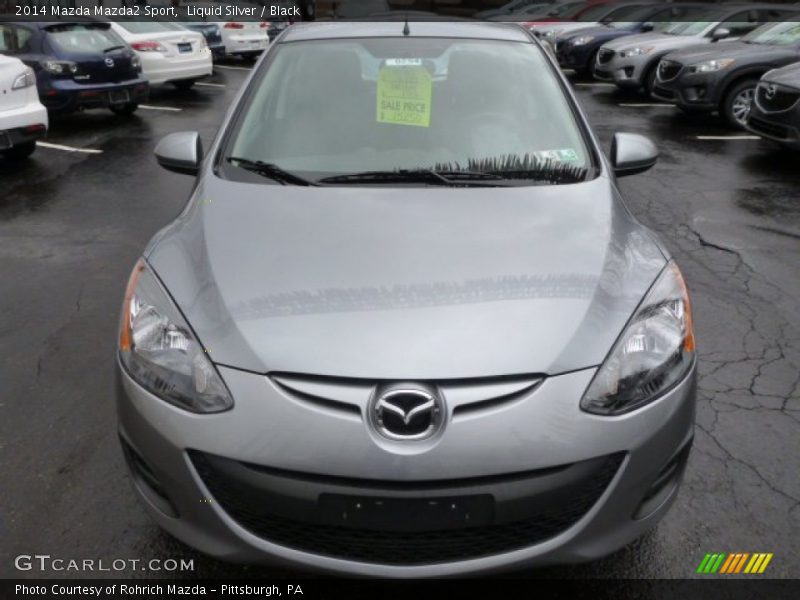 Liquid Silver / Black 2014 Mazda Mazda2 Sport