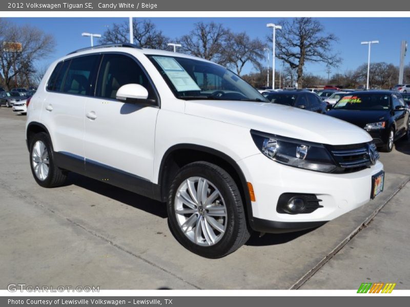 Candy White / Beige 2012 Volkswagen Tiguan SE