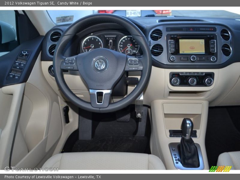 Candy White / Beige 2012 Volkswagen Tiguan SE